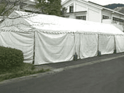 テント横幕白　1.5k
